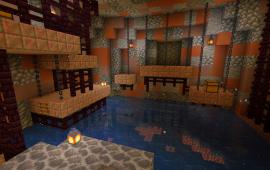 Minecraft location Flaming Fortress Dungeon