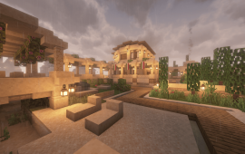 Minecraft building Особняк VovChan69 в городе Эвиленс