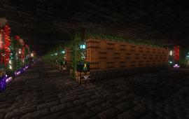 Minecraft building Underground Pirate Warehouse