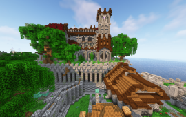 Minecraft building Thermal Fortress