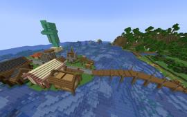 Minecraft building Town of Manhattan