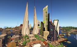 Screenshot of Minecraft server Minetown