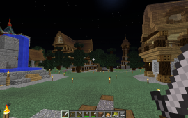 Minecraft location Refuge buildings near spawn