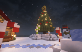 Minecraft location Новогодняя локация Lerra