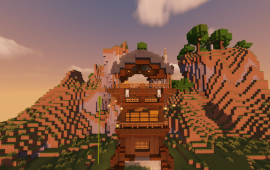 Minecraft building Огромный аванпост