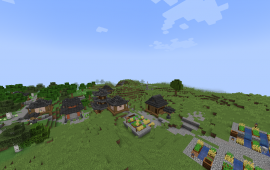 Minecraft location Японская деревня