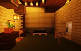 Minecraft building Modern-styled house with special features by totallynotant