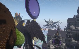 Minecraft building Pxla's griefed base