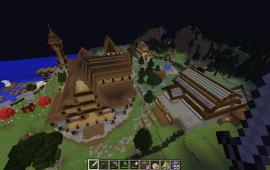 Minecraft location Refuge buildings near spawn