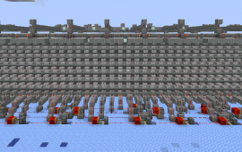 Minecraft building Public 16x8 drawing monitor