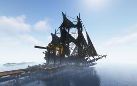Minecraft building Pirate Ship