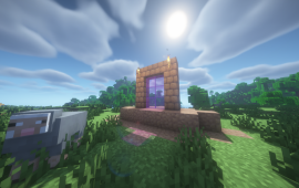 Minecraft building Unknown portal of player