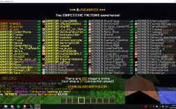 Screenshot of Minecraft server BlazeVortex