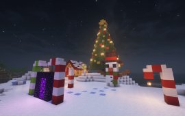 Minecraft location Новогодняя локация Lerra