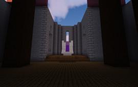 Minecraft building Aidan's unfinished castle