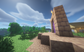 Minecraft building Unknown portal of player