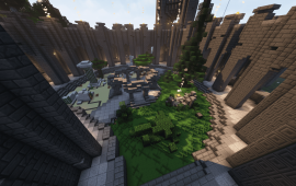 Minecraft building ПВЕ-арена