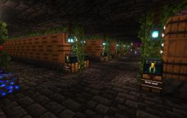 Minecraft building Underground Pirate Warehouse