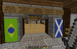 Minecraft location Refuge buildings near spawn