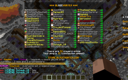 Screenshot of Minecraft server BlazeVortex