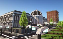 Screenshot of Minecraft server Minetown
