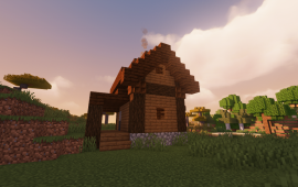 Minecraft building Дом жителя