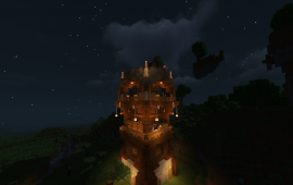 Minecraft building Огромный аванпост