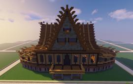 Minecraft building RippedSpiders' house