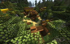 Minecraft building Босс полуденница