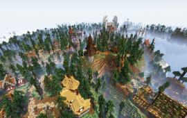 Minecraft location Spawn and Trading Area