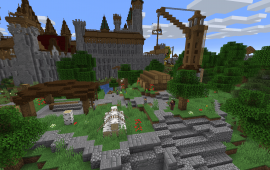 Minecraft location Lumber camp at spawn