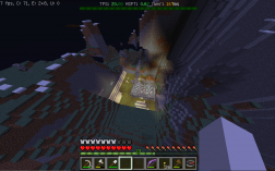 Screenshot of Minecraft server YZ project