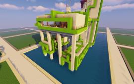 Minecraft building Statue and house by perc1million