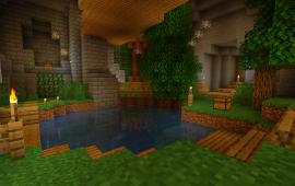 Minecraft location Forest Temple Dungeon