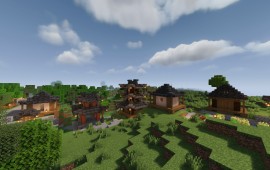 Minecraft location Японская деревня
