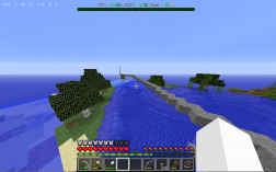 Screenshot of Minecraft server YZ project