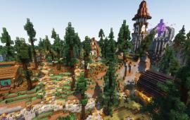 Minecraft location Spawn and Trading Area