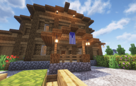 Minecraft building Поместье игрока VovChan69