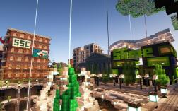 Screenshot of Minecraft server Minetown