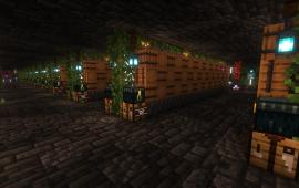 Minecraft building Underground Pirate Warehouse