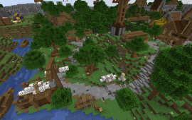 Minecraft location Lumber camp at spawn