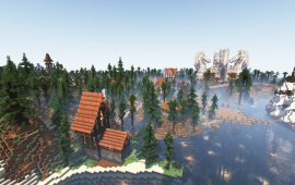 Minecraft location Spawn and Trading Area