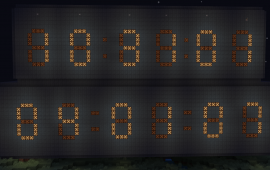 Minecraft building Clock 24 hour format