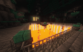 Minecraft building Thermal Fortress