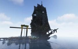 Minecraft building Pirate Ship