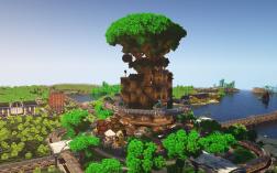 Screenshot of Minecraft server Minetown