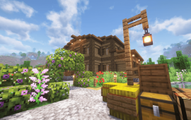 Minecraft building Поместье игрока VovChan69