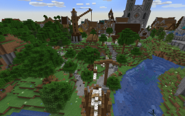 Minecraft location Lumber camp at spawn