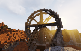 Minecraft building Колесо Обозрения