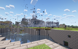 Minecraft building Elysium ruins by The Imperials